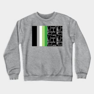 Aromantic, She/Her Pronouns - Identity Pride Crewneck Sweatshirt